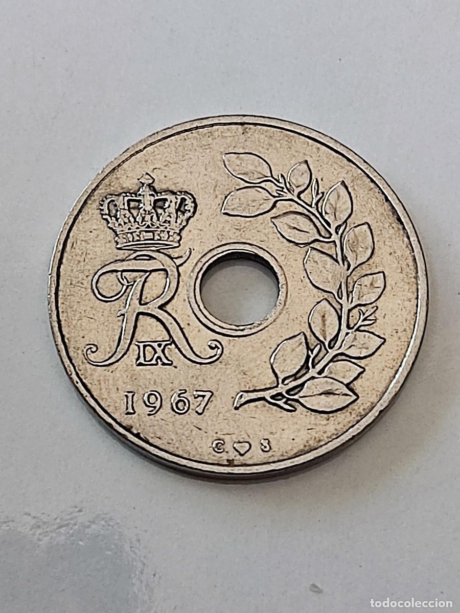 Monedas antiguas de Europa: 25 ore 1967 Dinamarca. - Foto 1