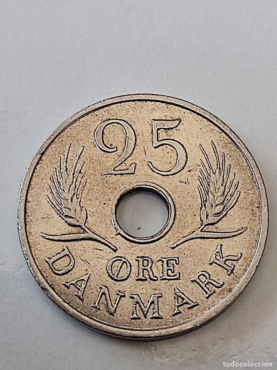 Monedas antiguas de Europa: 25 ore 1967 Dinamarca. - Foto 3