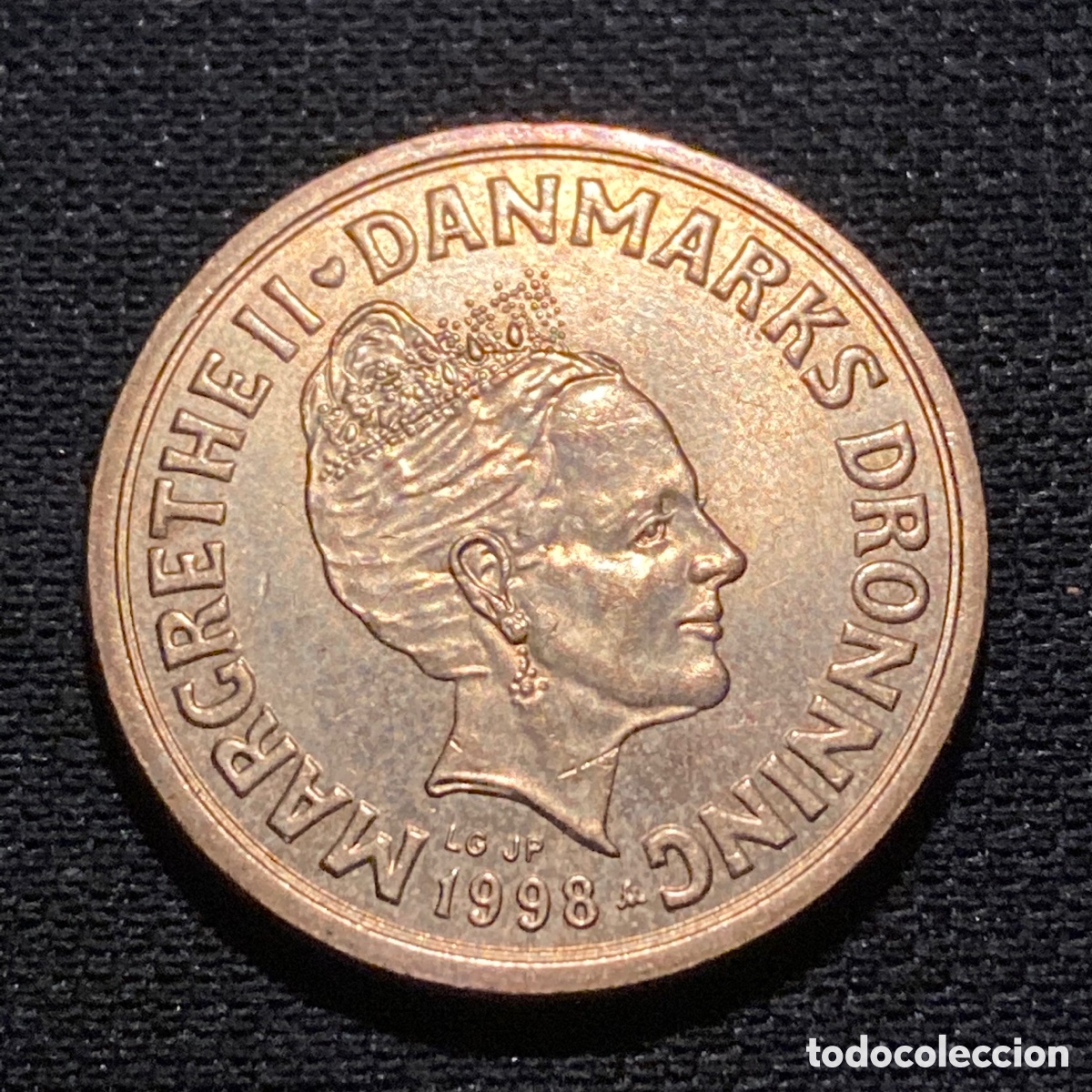 Monedas antiguas de Europa: 10 kroner 1998 Dinamarca - Foto 2