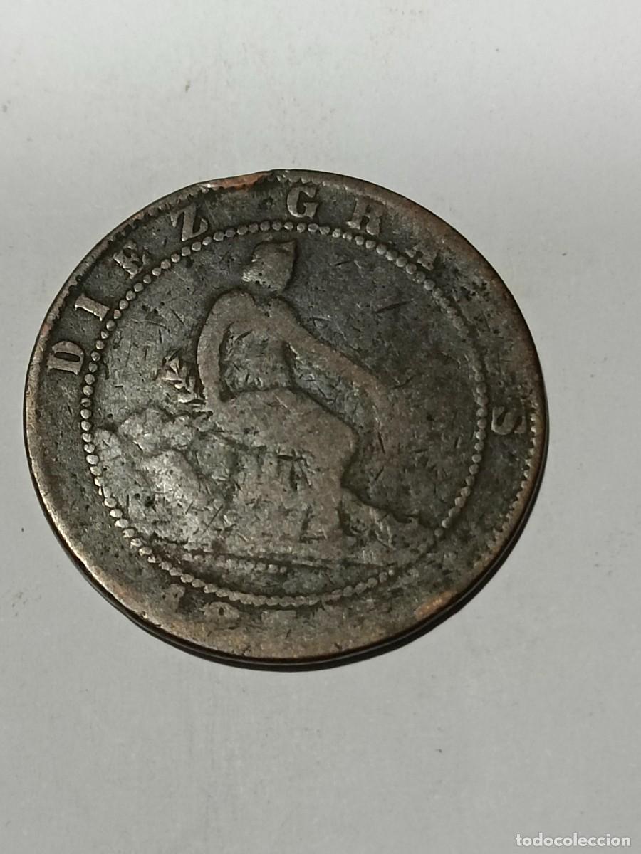 Monedas antiguas de Europa: N Moneda 10 centimos 1870 - Foto 1