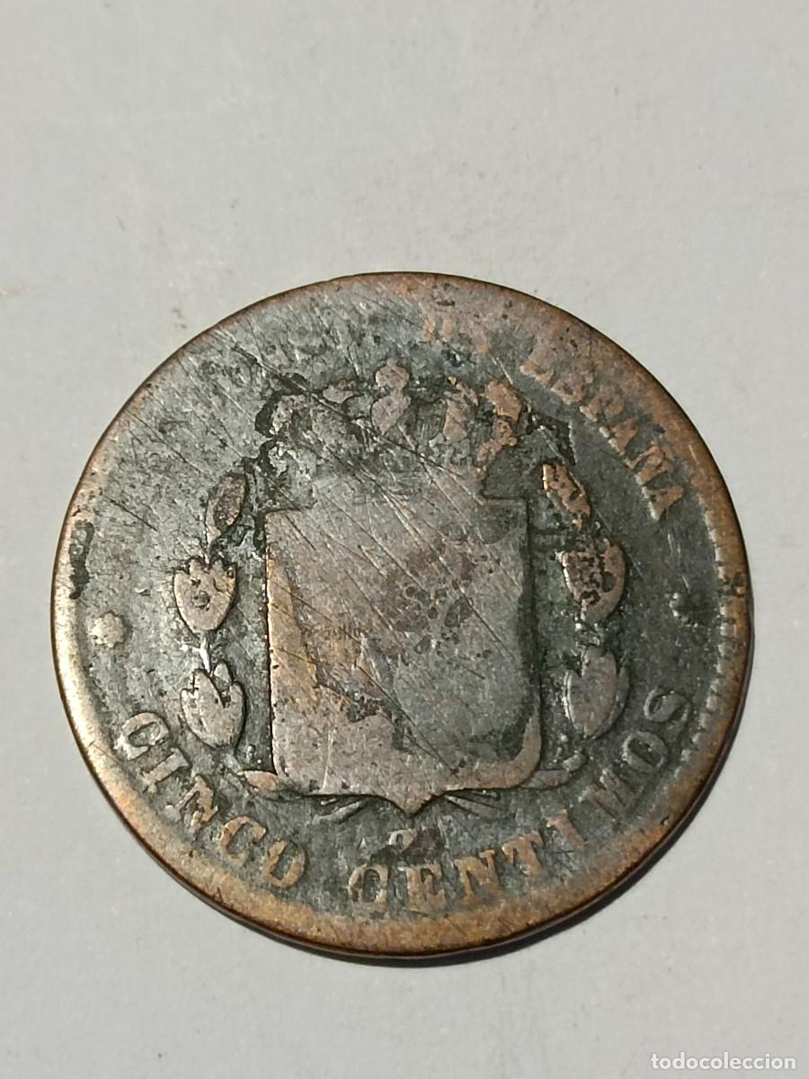 Monedas antiguas de Europa: N Moneda 5 centimos 1878 - Foto 2