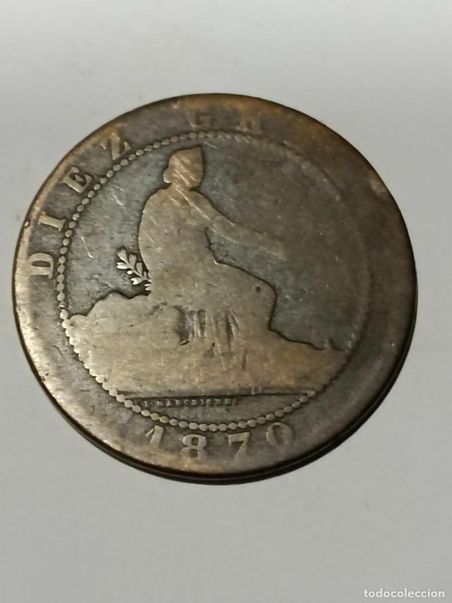 Monedas antiguas de Europa: N Moneda 10 centimos 1870 - Foto 1