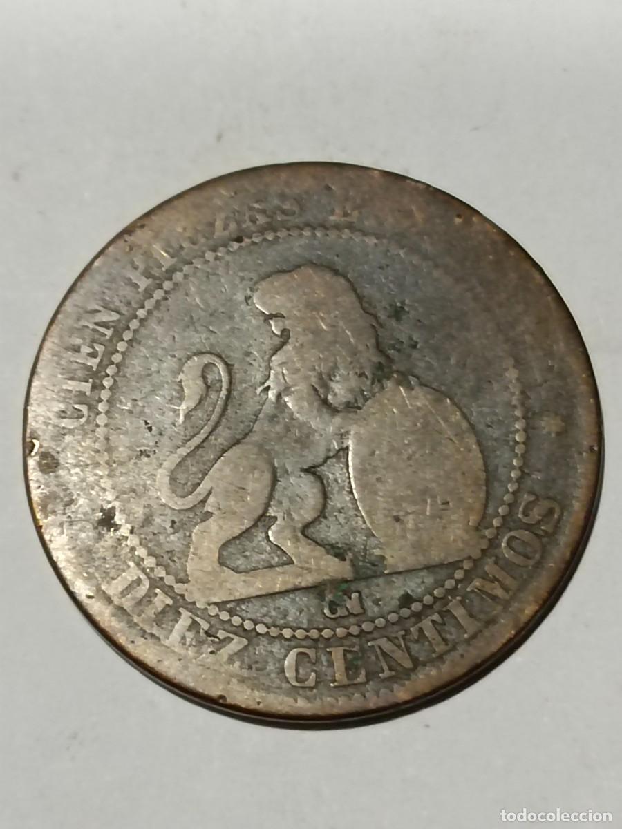 Monedas antiguas de Europa: N Moneda 10 centimos 1870 - Foto 2