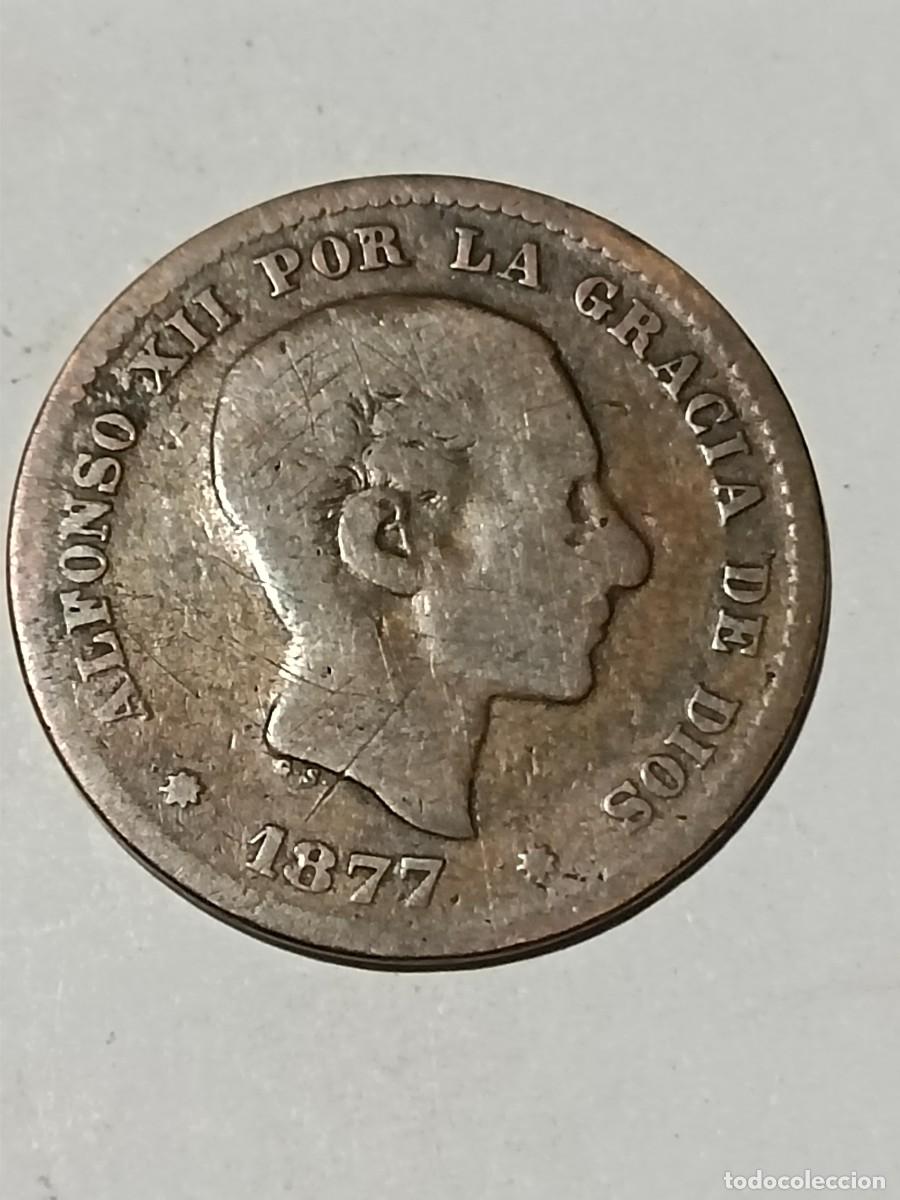 Monedas antiguas de Europa: N Moneda 5 centimos 1877 - Foto 1