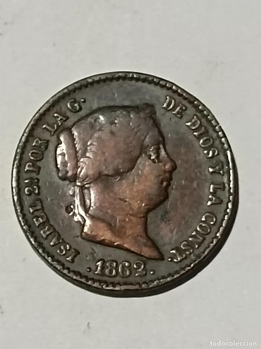 Monedas antiguas de Europa: N Moneda 10 centimos de real 1862 - Foto 1