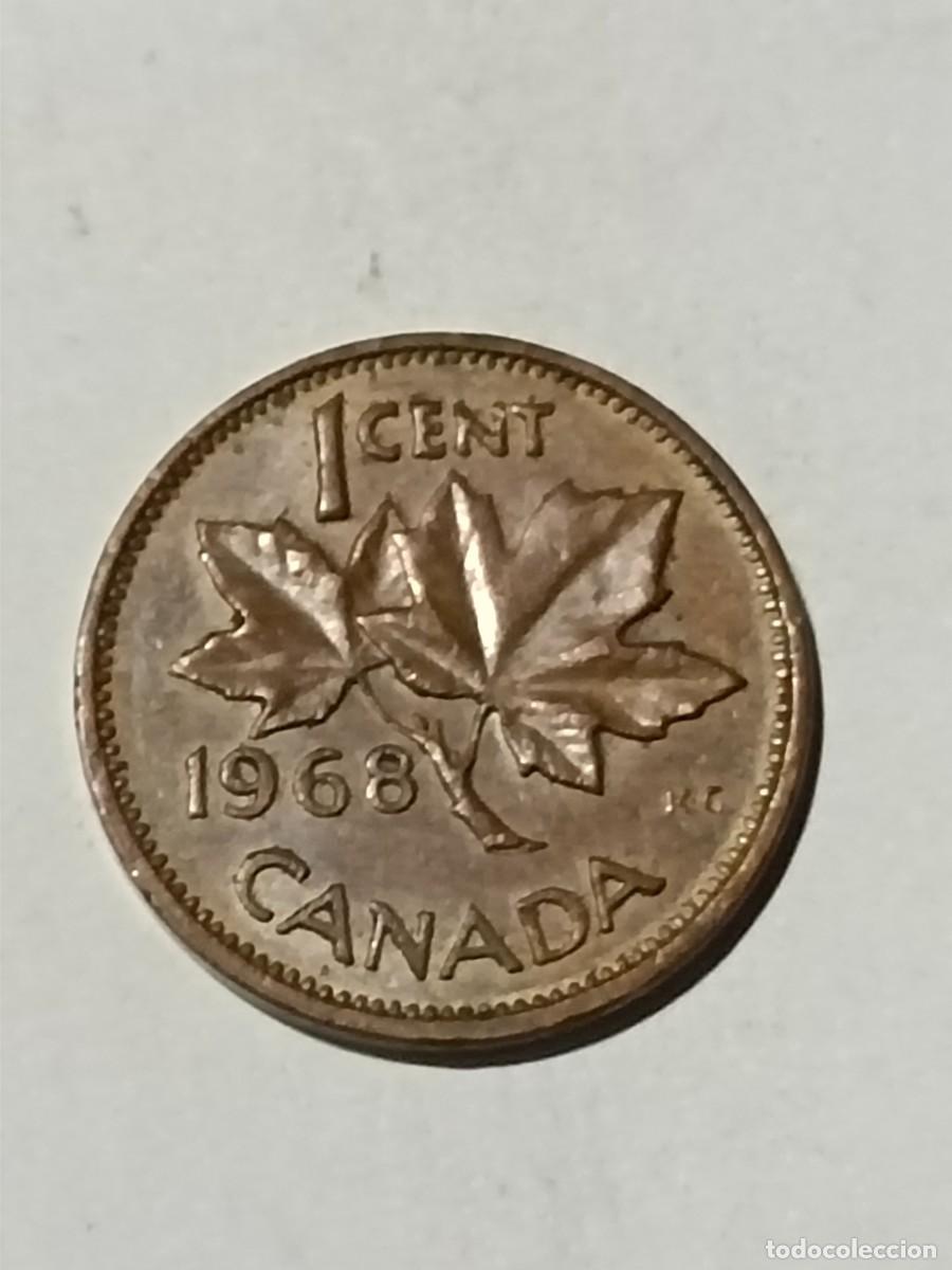 Monedas antiguas de Europa: N Moneda 1 centimo 1968 Canad&aacute; Isabel II - Foto 2