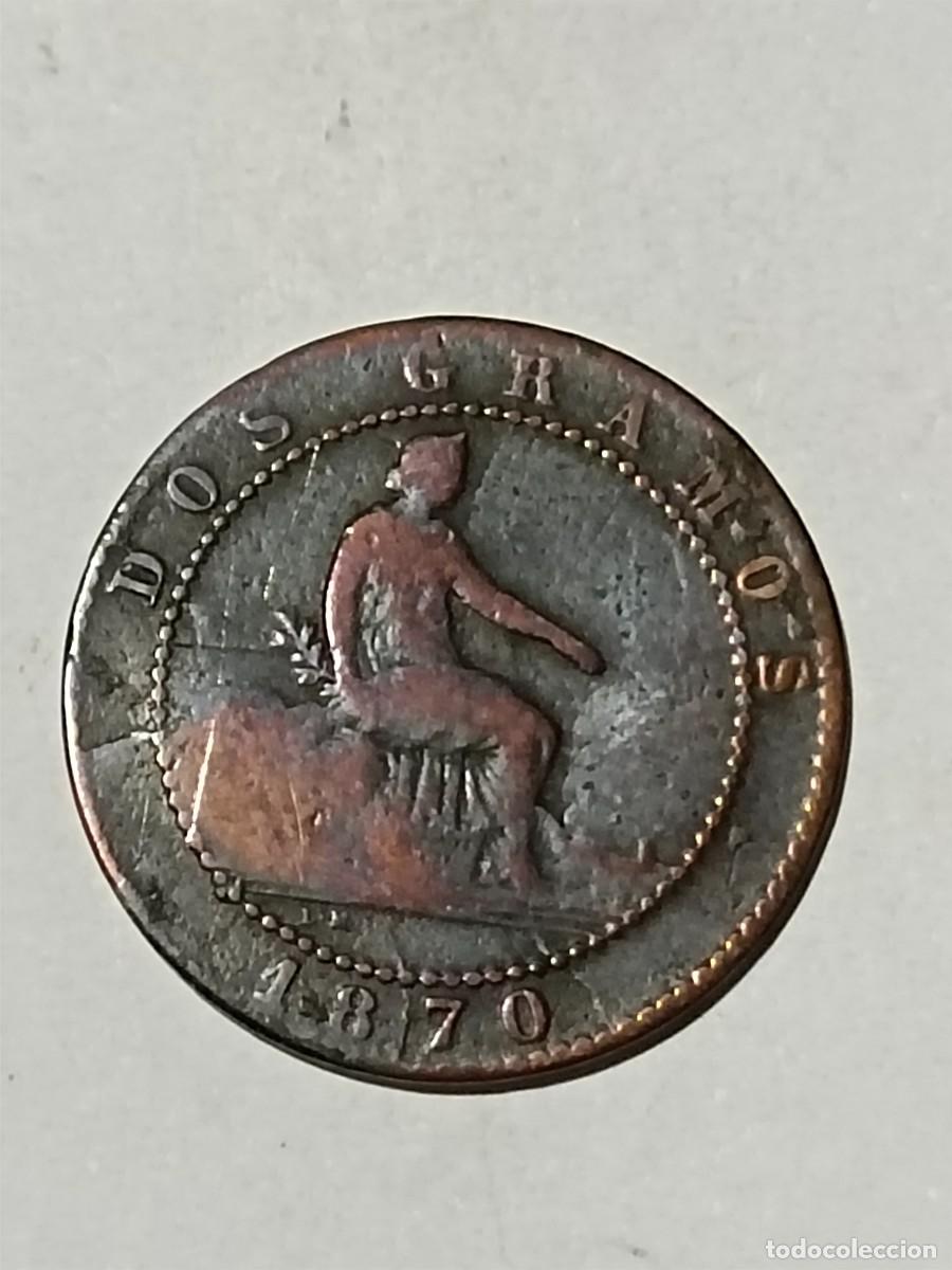 Monedas antiguas de Europa: N Moneda 2 centimos 1870 OM - Foto 2