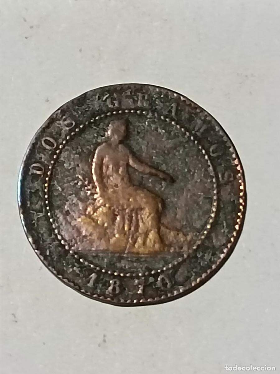 Monedas antiguas de Europa: N Moneda 2 centimos 1870 OM - Foto 1