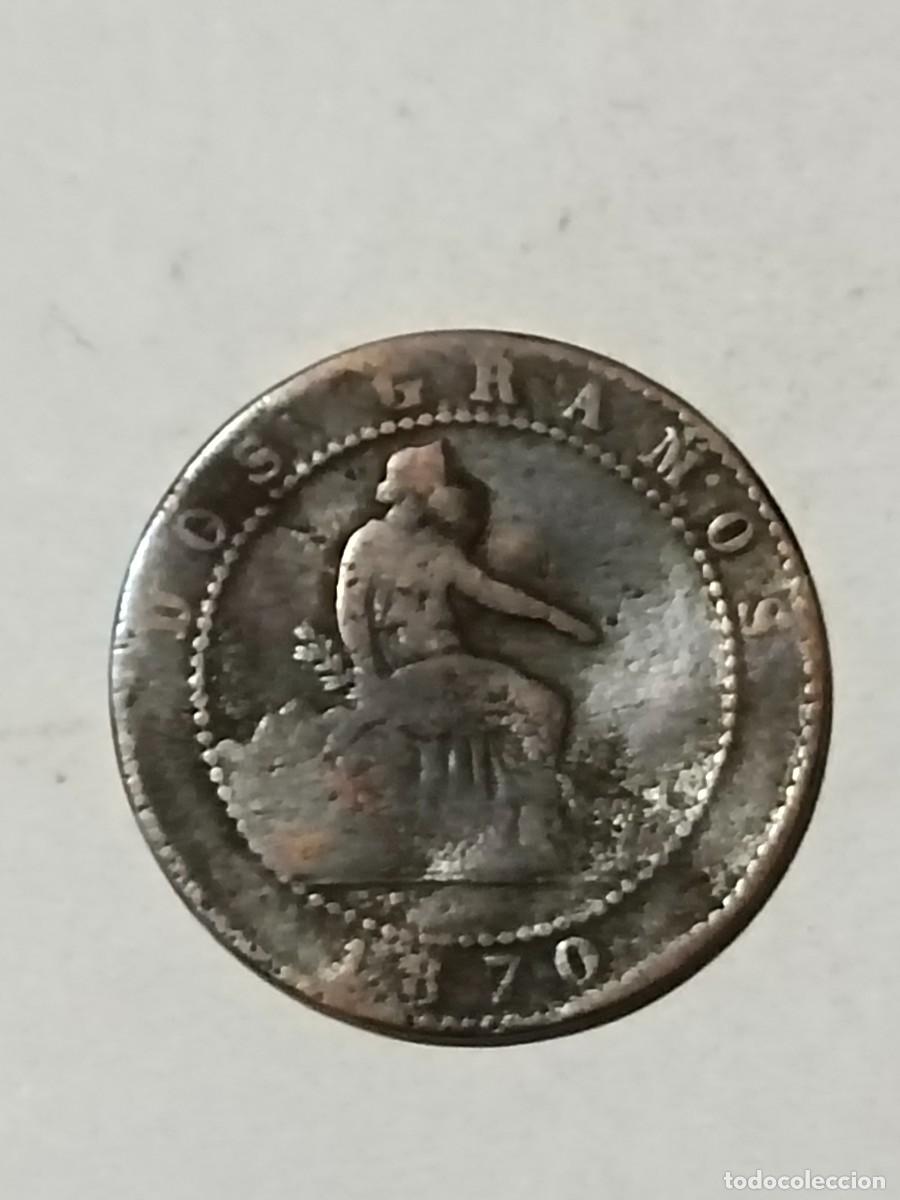 Monedas antiguas de Europa: N Moneda 2 centimos 1870 OM - Foto 2