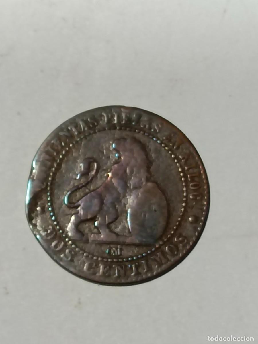 Monedas antiguas de Europa: N Moneda 2 centimos 1870 OM - Foto 2