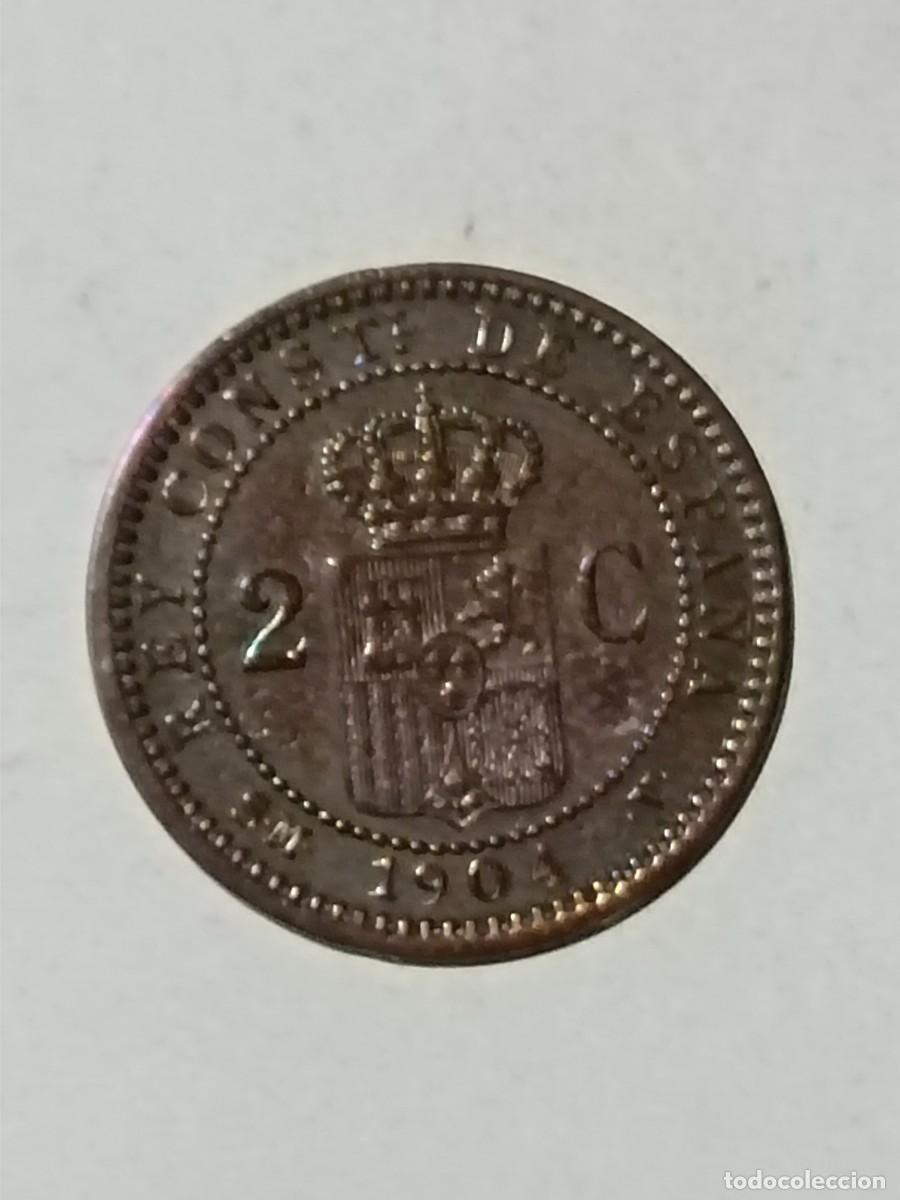 Monedas antiguas de Europa: N Moneda 2 centimos 1904 - Foto 2
