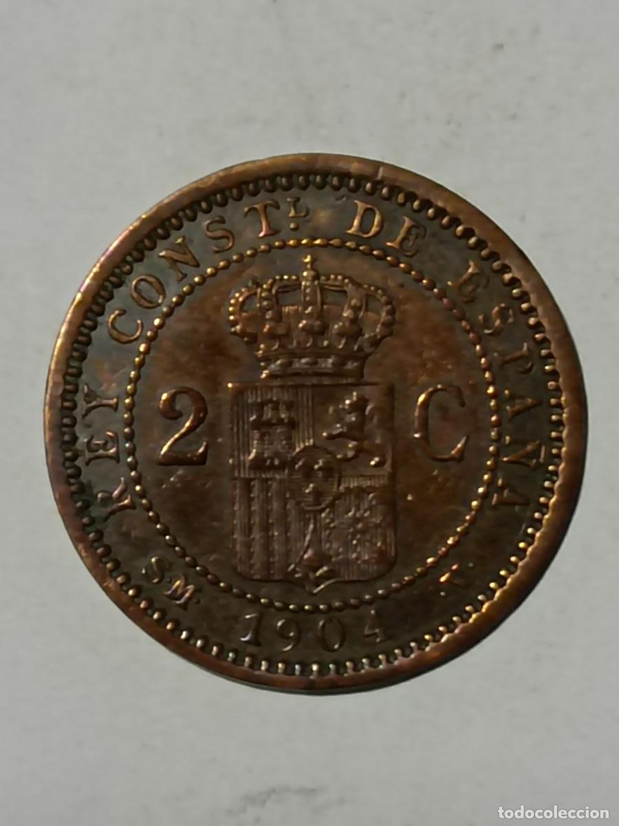 Monedas antiguas de Europa: N Moneda 2 centimos 1904 - Foto 2