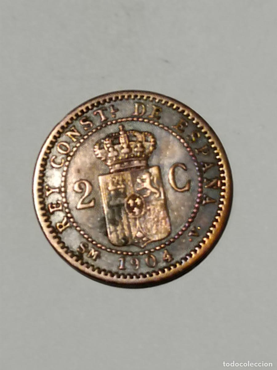Monedas antiguas de Europa: N Moneda 2 centimos 1904 - Foto 2