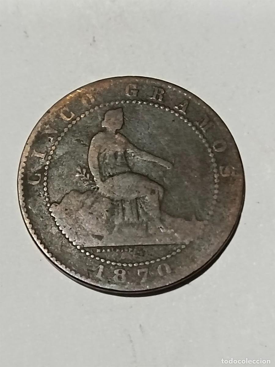 Monedas antiguas de Europa: N Moneda 5 centimos 1879 - Foto 1