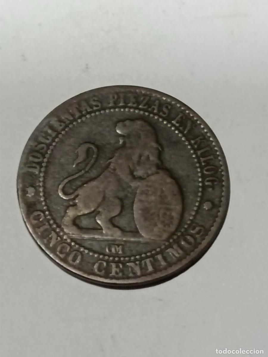 Monedas antiguas de Europa: N Moneda 5 centimos 1879 - Foto 2