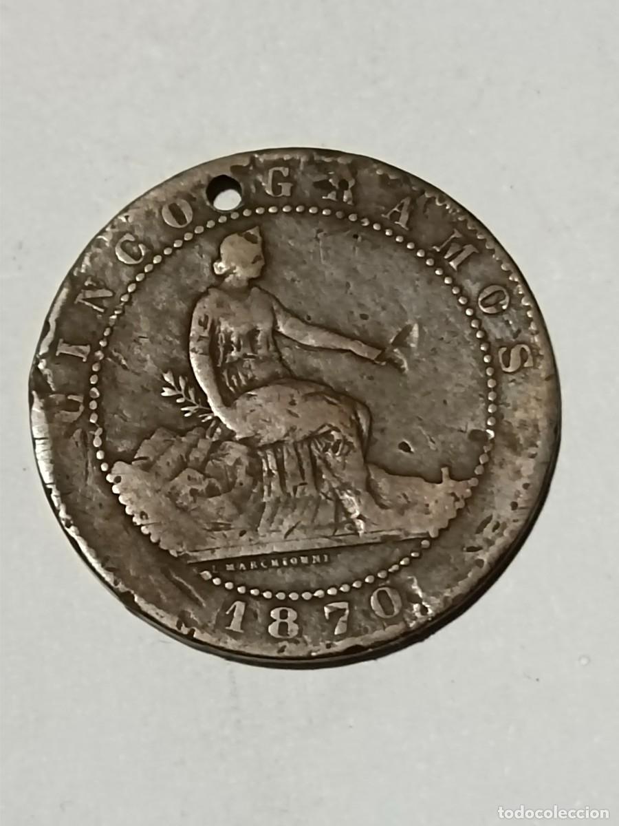 Monedas antiguas de Europa: N Moneda 5 centimos 1879 - Foto 1