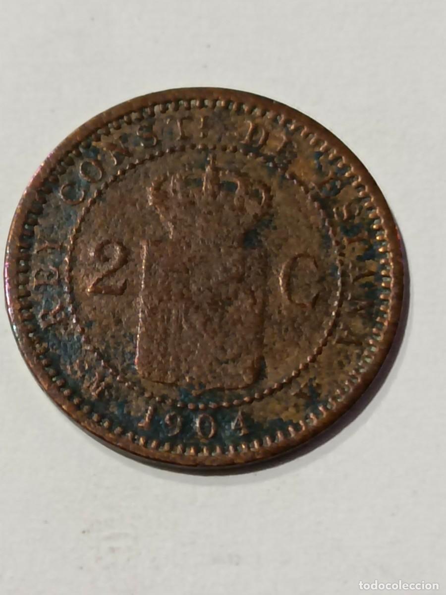 Monedas antiguas de Europa: N Moneda 2 centimos 1904 - Foto 2