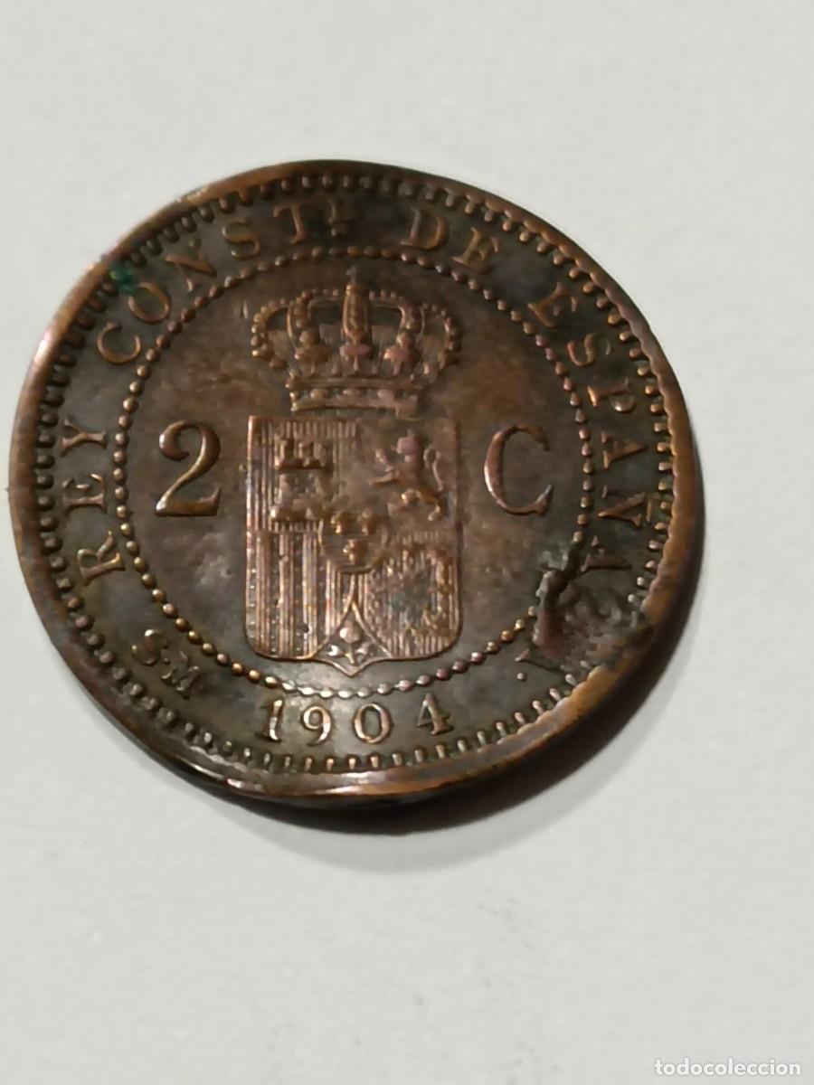 Monedas antiguas de Europa: N Moneda 2 centimos 1904 - Foto 2