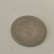 Monedas antiguas de Europa: MONEDA SUIZA 10 RAPEN 1967