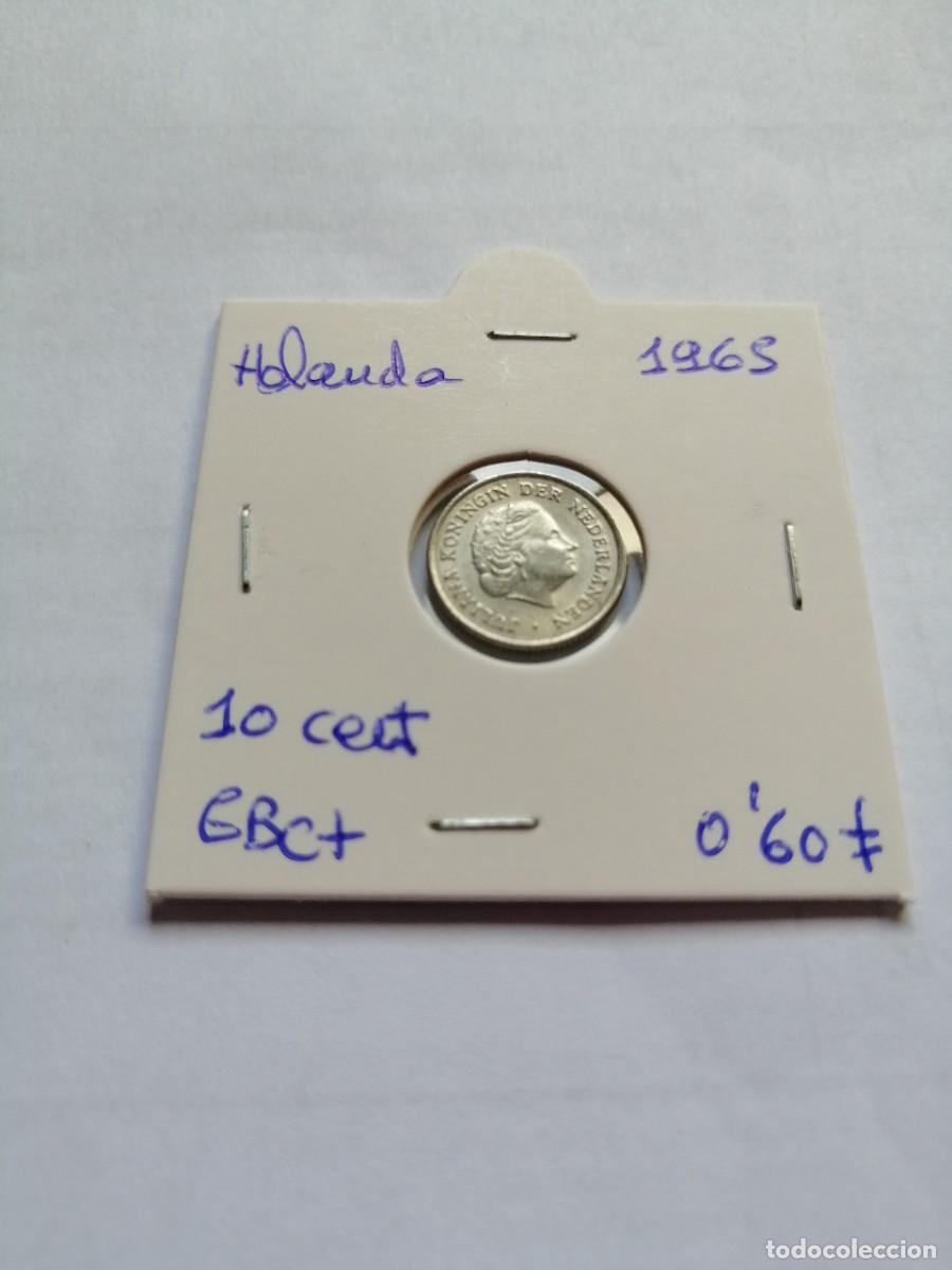 Monedas antiguas de Europa: Holanda 10 Cent 1965 - Foto 1