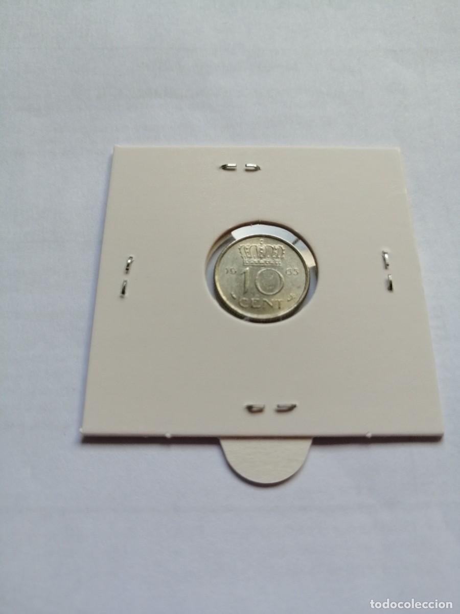 Monedas antiguas de Europa: Holanda 10 Cent 1965 - Foto 2