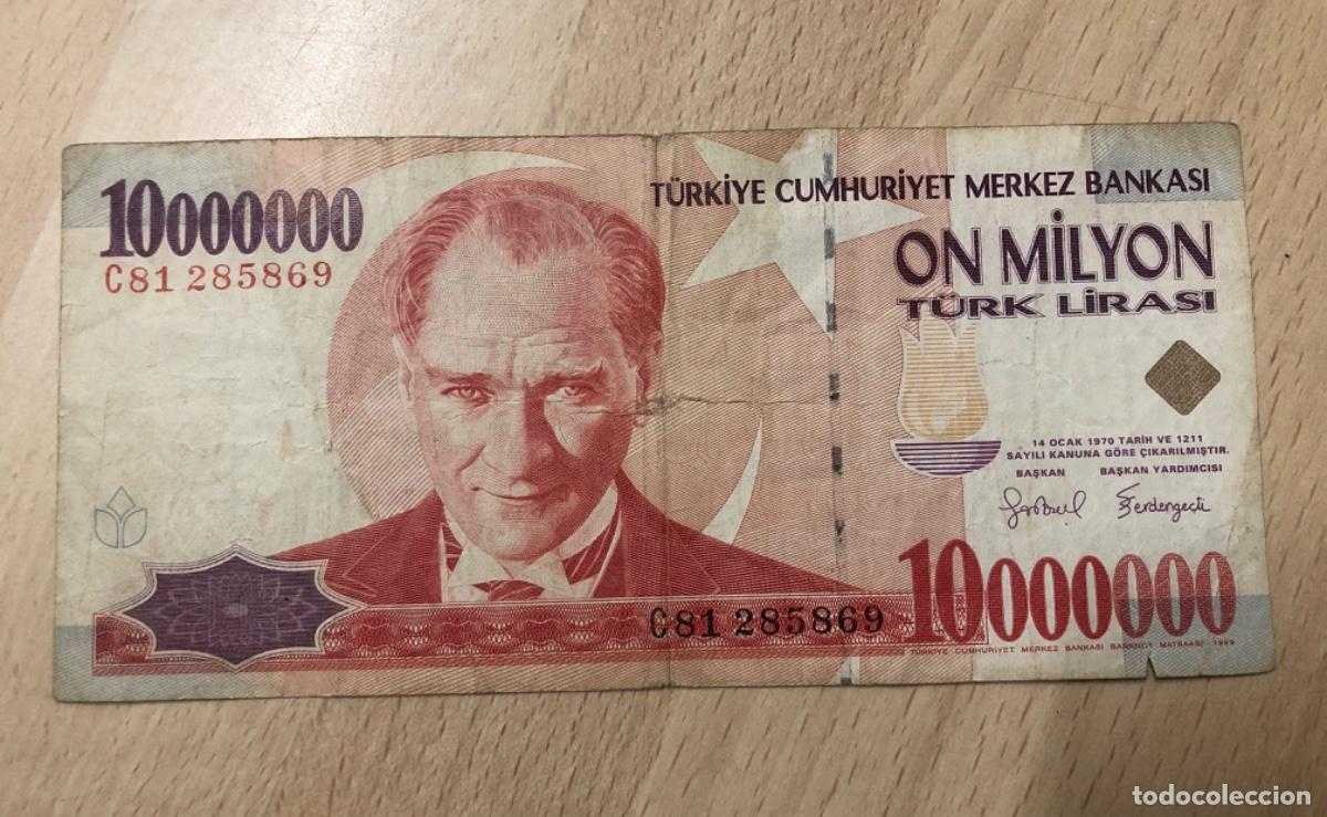 Monedas antiguas de Europa: 10.000000 DE LIRAS TURKAS - Foto 1