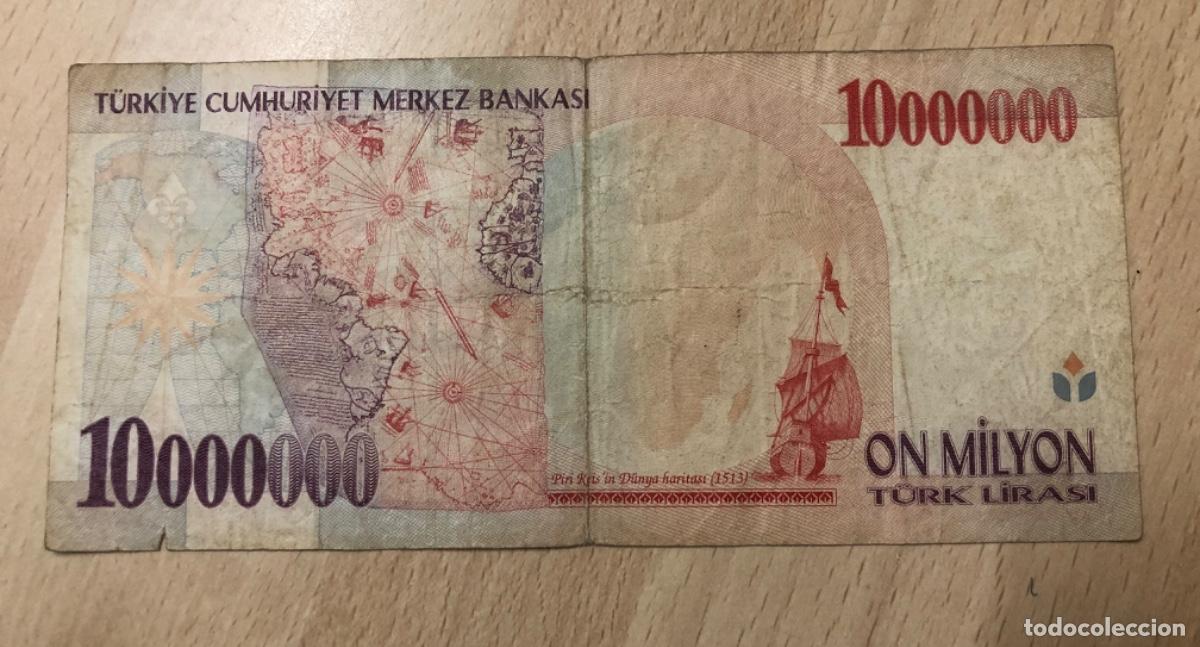 Monedas antiguas de Europa: 10.000000 DE LIRAS TURKAS - Foto 2