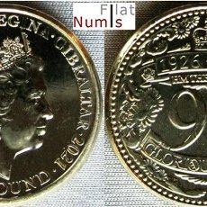 Monedas antiguas de Europa: GIBRALTAR - 1 LIBRA - 2021 - CUPRO/NIQUEL - NO CIRCULADA. Lote 376059949