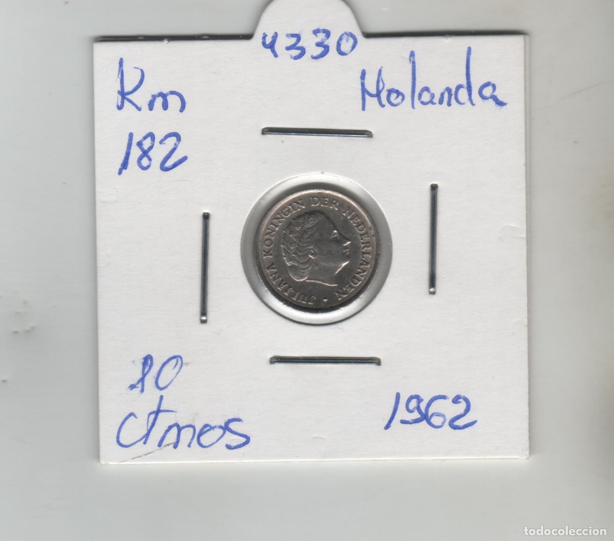 Monedas antiguas de Europa: HOLANDA 10 CENTIMOS 1962 - Foto 1