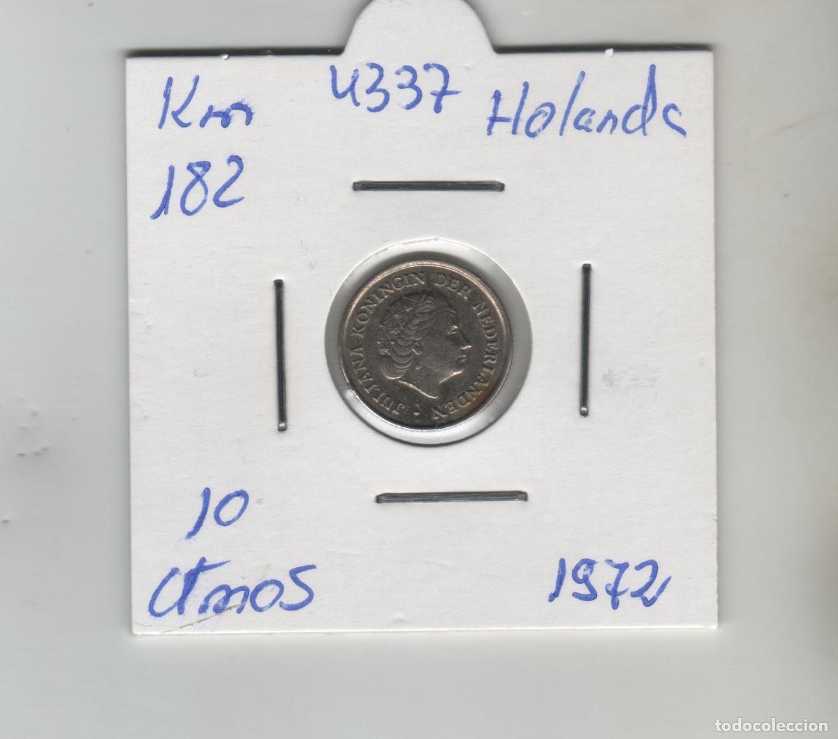 Monedas antiguas de Europa: HOLANDA 10 CENTIMOS 1972 - Foto 1