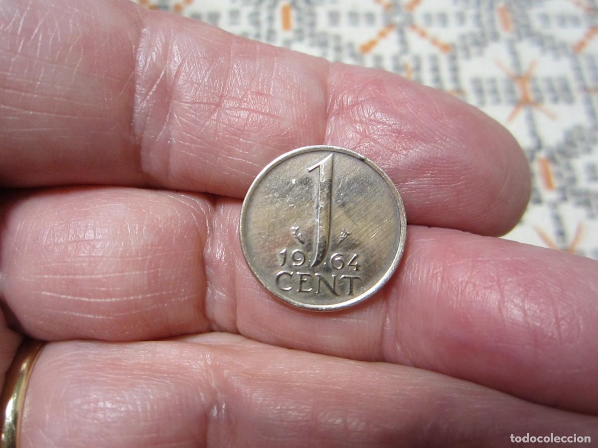 Monedas antiguas de Europa: MONEDA DE HOLANDA DE 1 C&Eacute;NTIMO DE 1964 - Foto 2