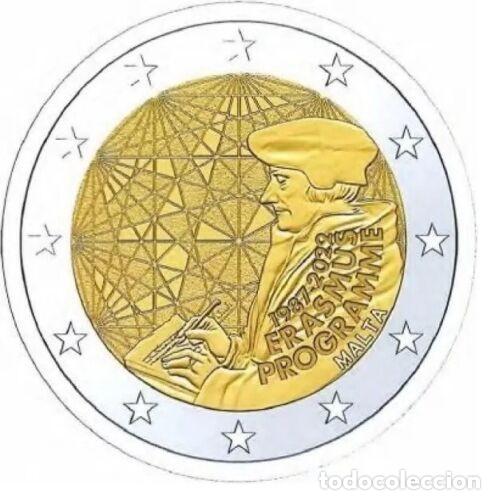 Monedas antiguas de Europa: MALTA 2022 2&euro; ERASMUS - Foto 1