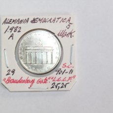 Monedas antiguas de Europa: MONEDA DE 5 MARK DE 1982 A , SIN CIRCULAR, DE ALEMANIA DEMOCRÁTICA