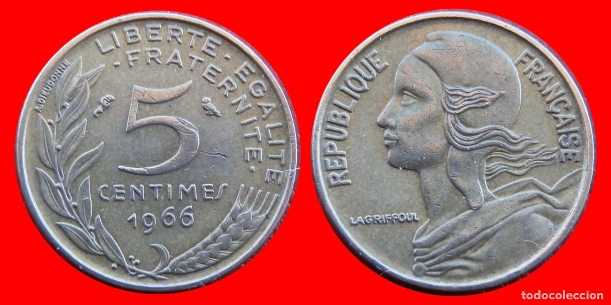 Monedas antiguas de Europa: 5 CENTIMOS 1966 FRANCIA-84046 - Foto 1