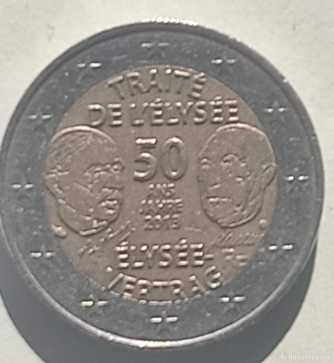 Monedas antiguas de Europa: Francia-2 euros-2013-Tratado El&iacute;seo.