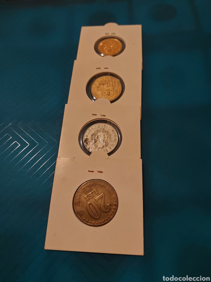 Monedas antiguas de Europa: 4monedas de Rumania - Foto 2