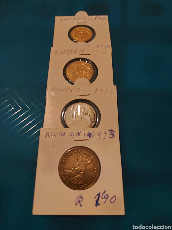 Monedas antiguas de Europa: 4monedas de Rumania - Foto 1