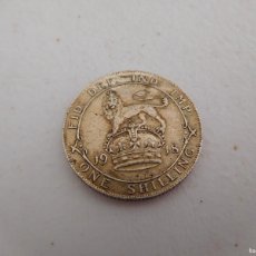 Monedas antiguas de Europa: MONEDA DE PLATA INGLESA 1 ONE SHILLING AÑO 1918