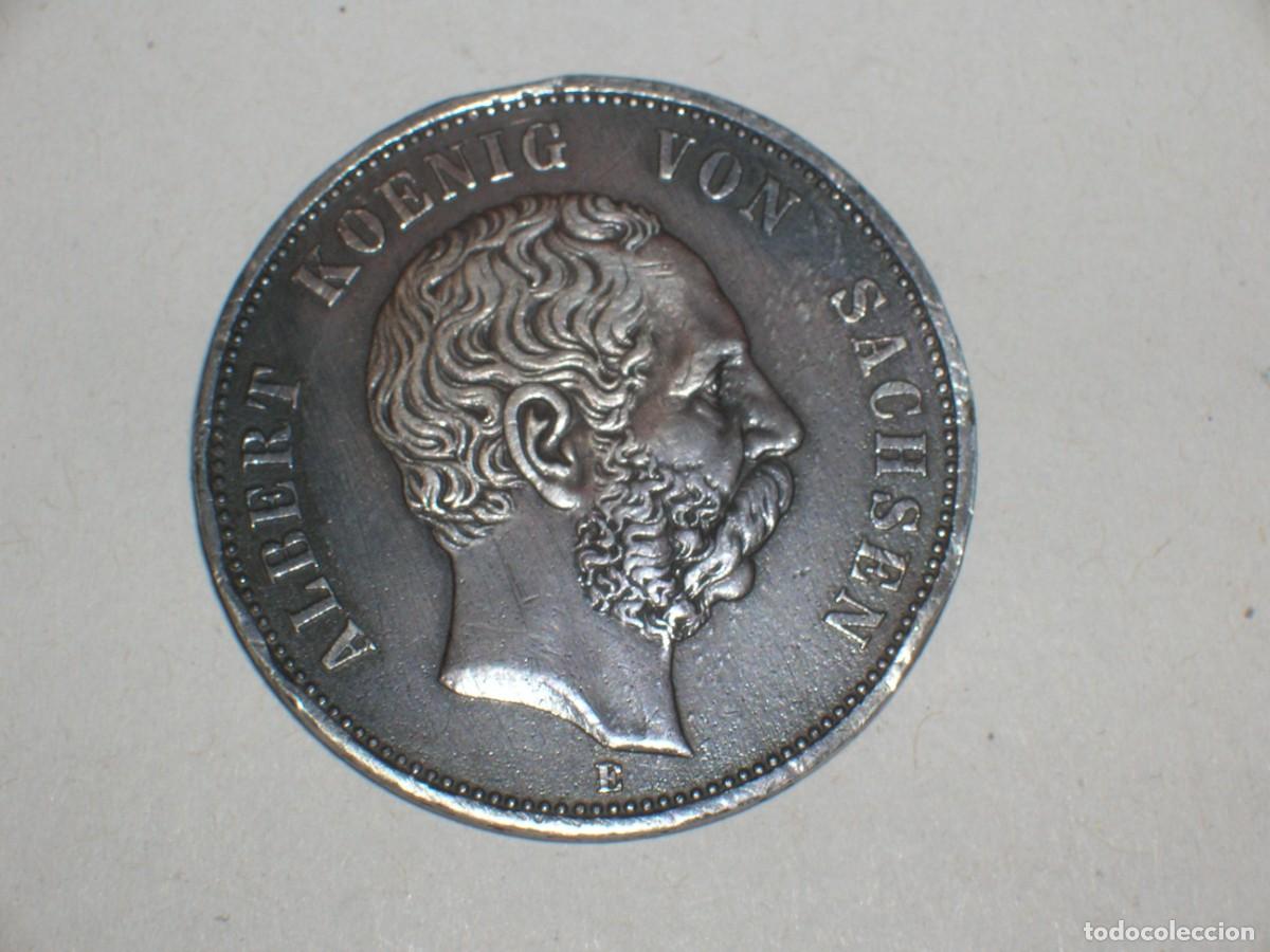 Monnaies anciennes de Europe: ALEMANIA/SAJONIA 5 MARCOS 1899(9427)