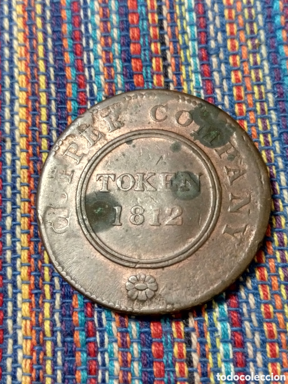 Monedas antiguas de Europa: MEXT- 35 MM. ONE PENNY TOKEN 1812 BIRMINGHAM SHEFFIELD INGLATERRA GRAN BRETA&Ntilde;A ALGUNSO GOLPES