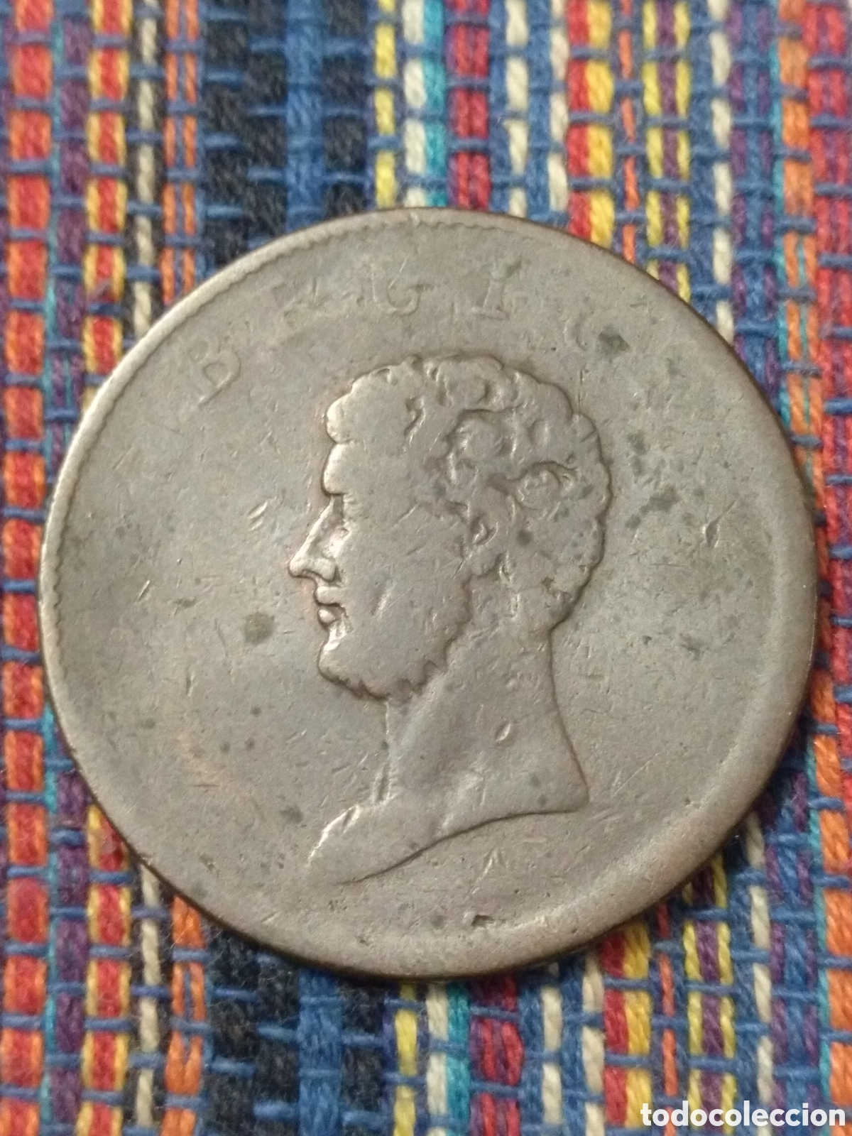 Monedas antiguas de Europa: Gran Breta&ntilde;a INGLATERRA Essex, Brutus BRUTO Token de medio penique. 29 MM.