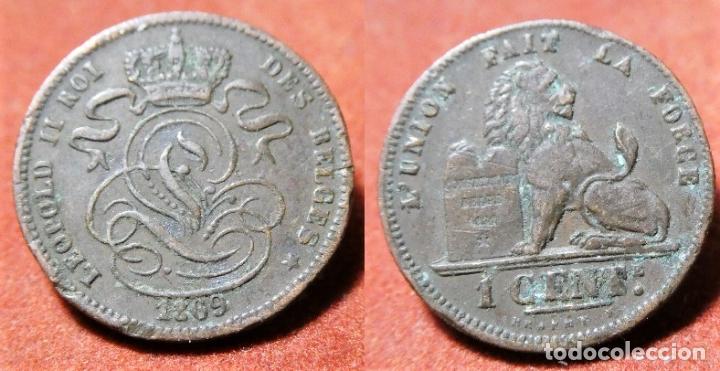 Alte M&uuml;nzen aus Europa: MONEDA DE B&Eacute;LGICA 1 CENTIMO 1869