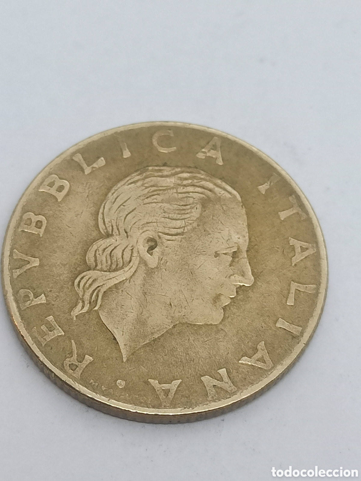 Monedas antiguas de Europa: Moneda de 200 liras italiana 1979 - Foto 2