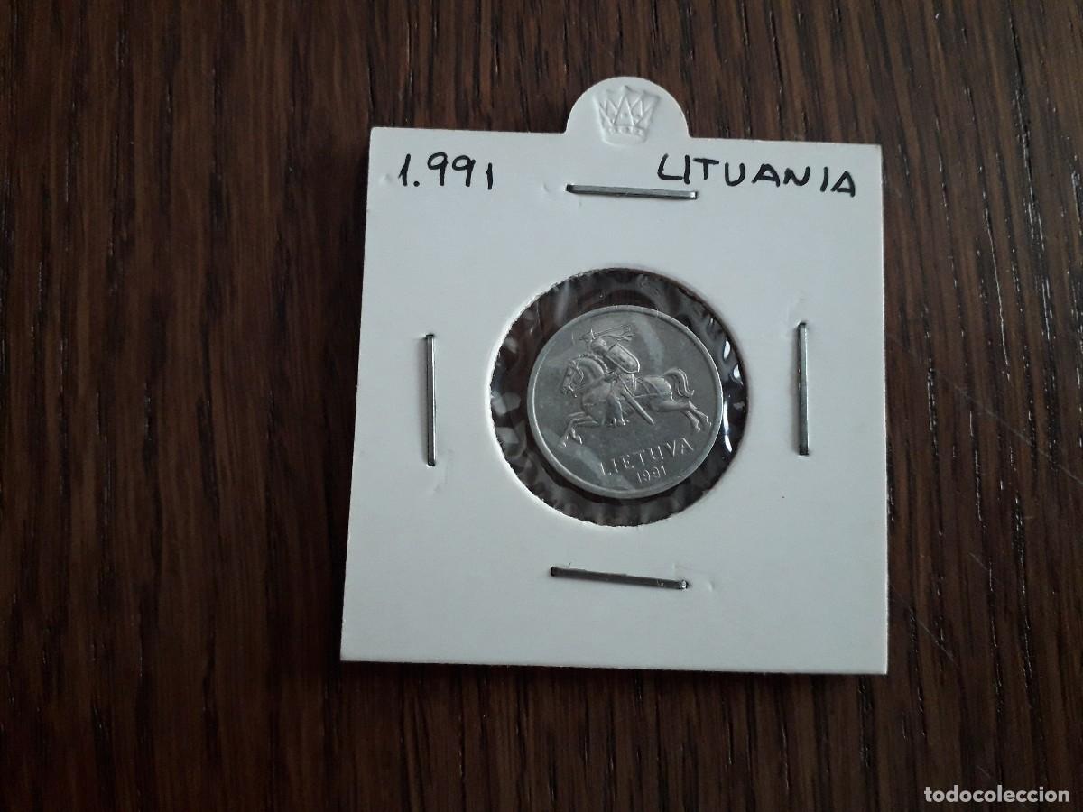 Monedas antiguas de Europa: moneda de Lituania, a&ntilde;o 1991 de 2 centas. - Foto 1