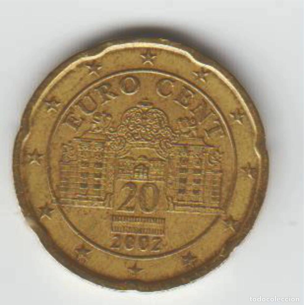 Monedas antiguas de Europa: MONEDA 20 CENTIMOS AUSTRIA A&Ntilde;O 2002. - Foto 2