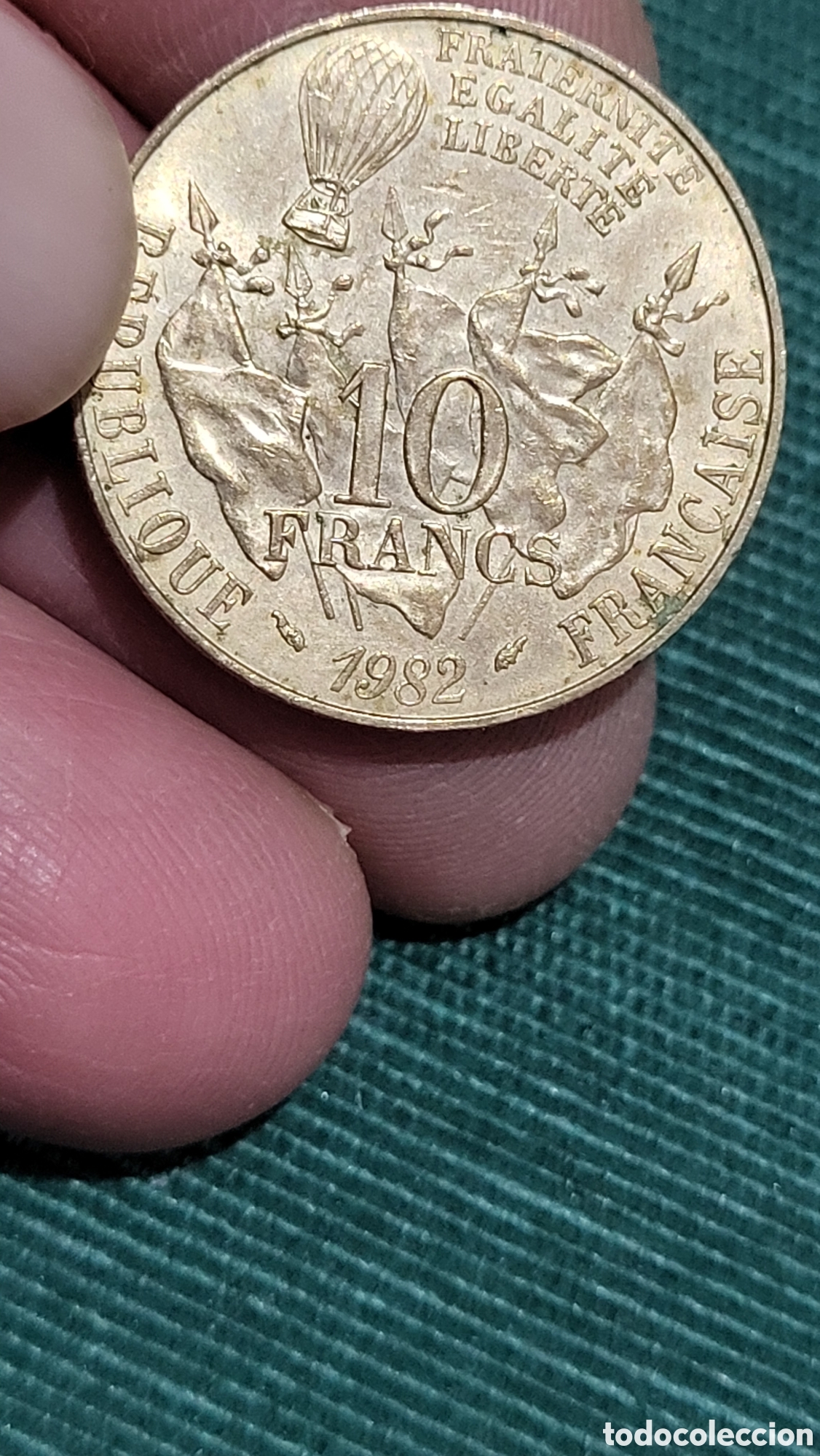 Monedas antiguas de Europa: Moneda 10 franc 1982 Francia - Foto 2