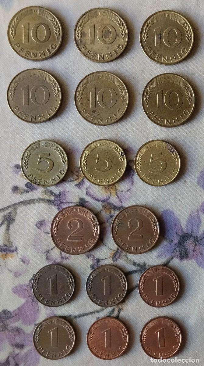 Monedas antiguas de Europa: LOTE DE 17 MONEDAS PFENNIG ALEMANAS