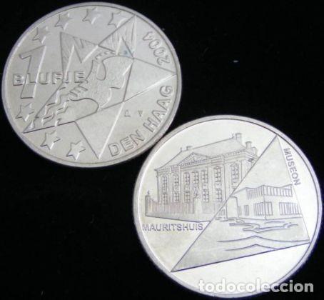 Monedas antiguas de Europa: HOLANDA 2004 - MONEDA DE 1 BLUFJE - 5 MODELOS CONMEMORATIVAS EDIFICIOS PUBLICOS - Foto 2