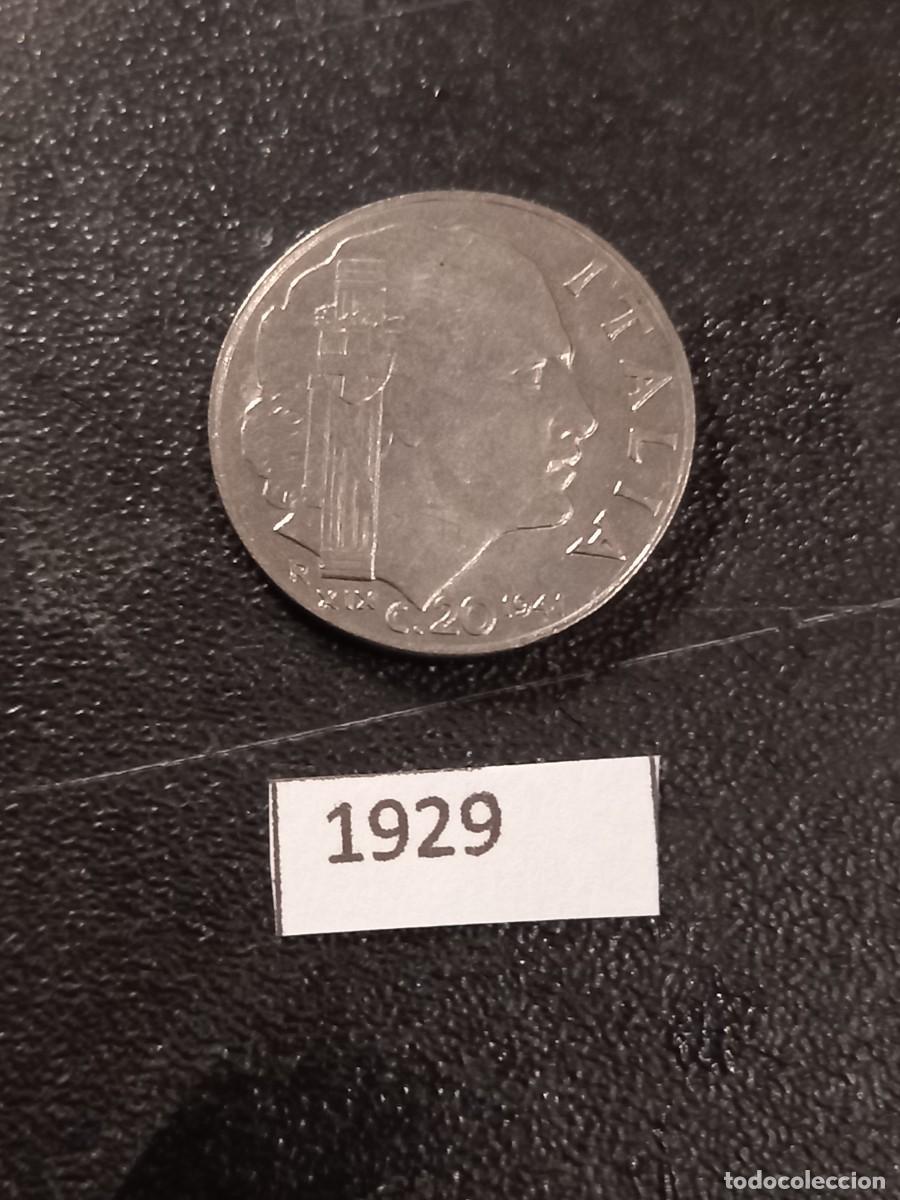 Moedas antigas da Europa: Italia 20 centesimi 1941