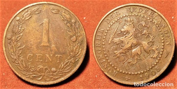 Monedas antiguas de Europa: MONEDA DE HOLANDA , 1 CENTIMO 1905 - Foto 1
